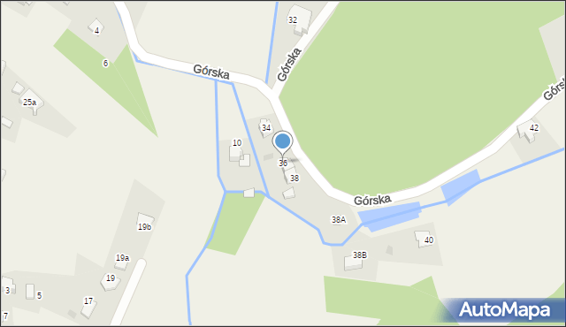 Sułkowice, Górska, 36, mapa Sułkowice