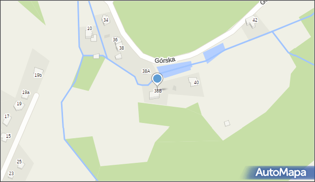 Sułkowice, Górska, 38B, mapa Sułkowice