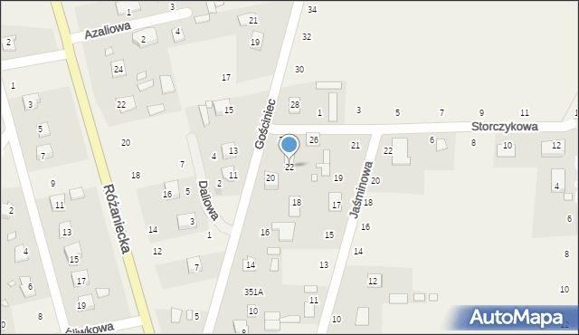 Suszno, Gościniec, 22, mapa Suszno