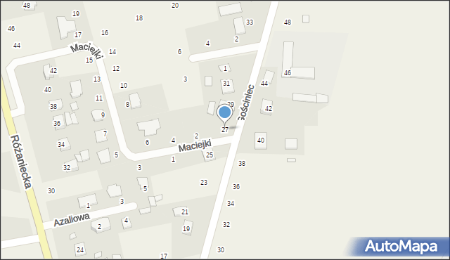 Suszno, Gościniec, 27, mapa Suszno