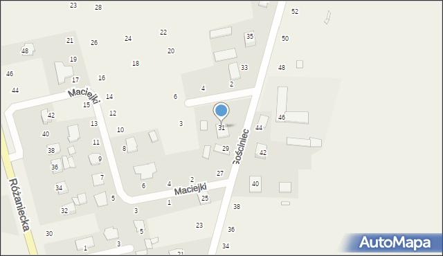 Suszno, Gościniec, 31, mapa Suszno