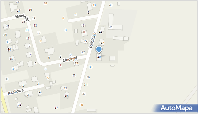 Suszno, Gościniec, 40, mapa Suszno