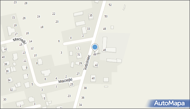 Suszno, Gościniec, 44, mapa Suszno