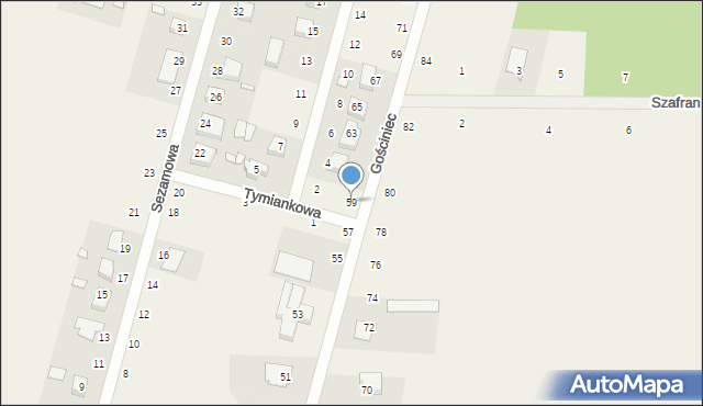 Suszno, Gościniec, 59, mapa Suszno