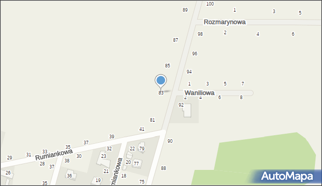 Suszno, Gościniec, 83, mapa Suszno