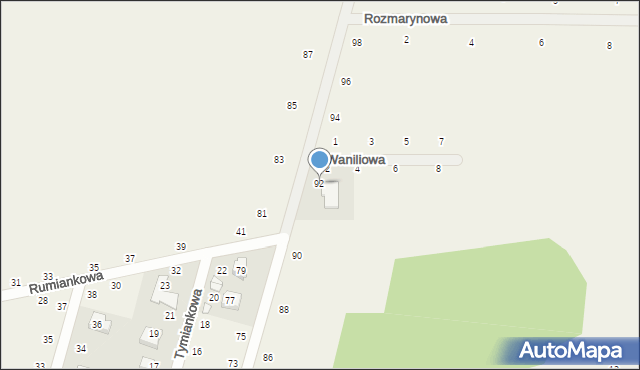 Suszno, Gościniec, 92, mapa Suszno