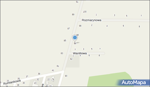 Suszno, Gościniec, 94, mapa Suszno