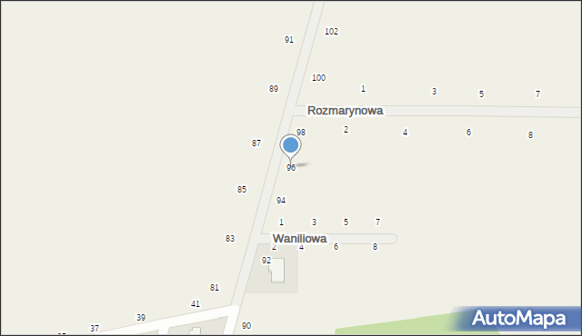 Suszno, Gościniec, 96, mapa Suszno