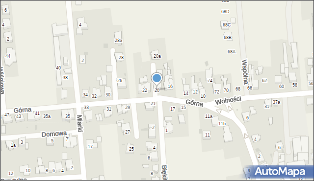 Świerklaniec, Górna, 20, mapa Świerklaniec