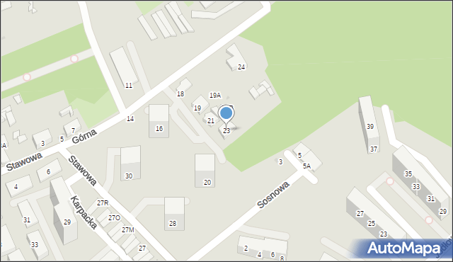 Świętochłowice, Górna, 23, mapa Świętochłowice