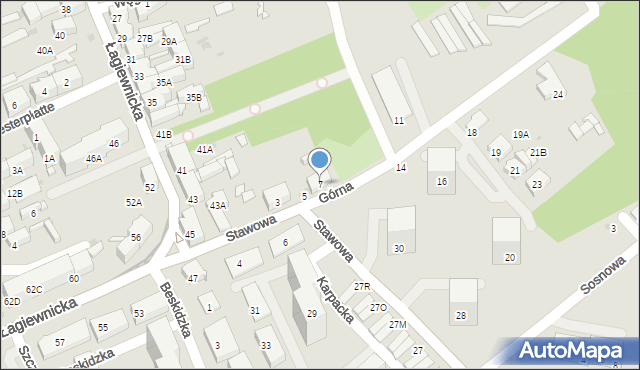 Świętochłowice, Górna, 7, mapa Świętochłowice