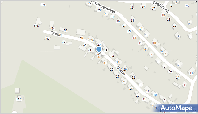 Szczawno-Zdrój, Górna, 37, mapa Szczawno-Zdrój