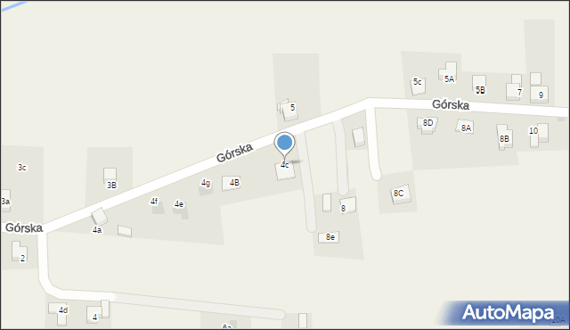 Szczerbice, Górska, 4c, mapa Szczerbice