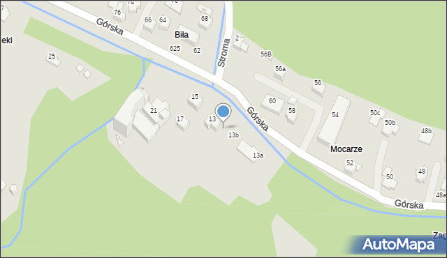 Szczyrk, Górska, 13d, mapa Szczyrk