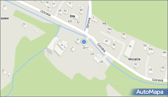 Szczyrk, Górska, 13f, mapa Szczyrk