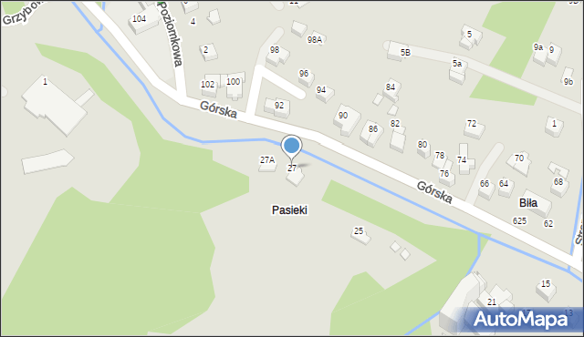 Szczyrk, Górska, 27, mapa Szczyrk