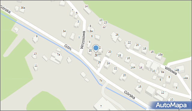 Szczyrk, Górska, 28, mapa Szczyrk