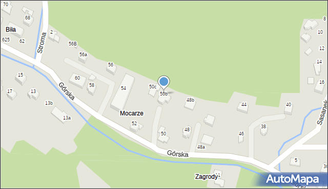 Szczyrk, Górska, 50b, mapa Szczyrk