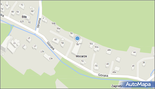 Szczyrk, Górska, 54, mapa Szczyrk