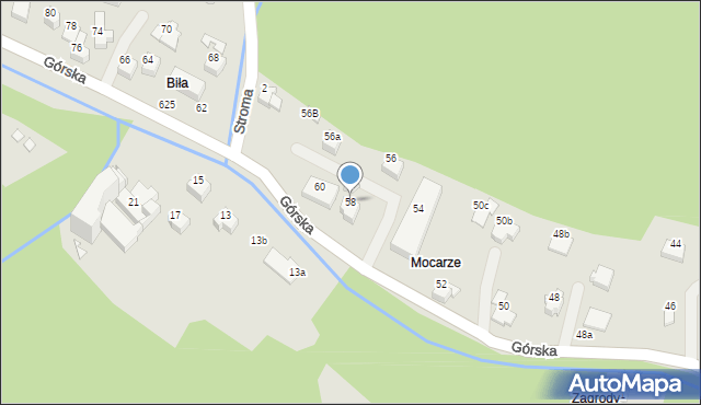 Szczyrk, Górska, 58, mapa Szczyrk