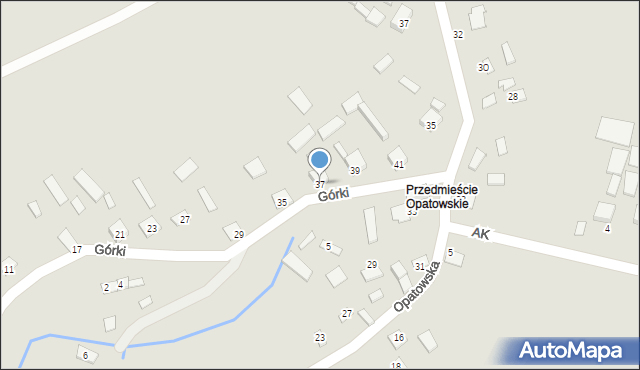 Szydłów, Górki, 37, mapa Szydłów