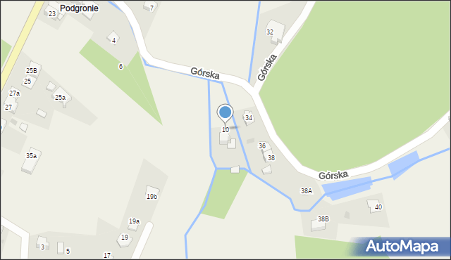 Targanice, Górska, 10, mapa Targanice