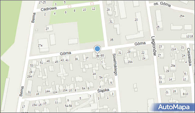 Tomaszów Mazowiecki, Górna, 35, mapa Tomaszów Mazowiecki