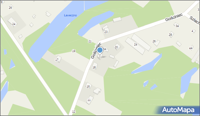 Topolina, Gościniec, 20, mapa Topolina