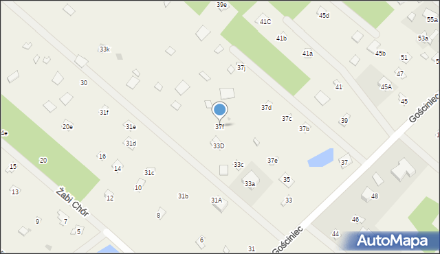 Topolina, Gościniec, 37f, mapa Topolina