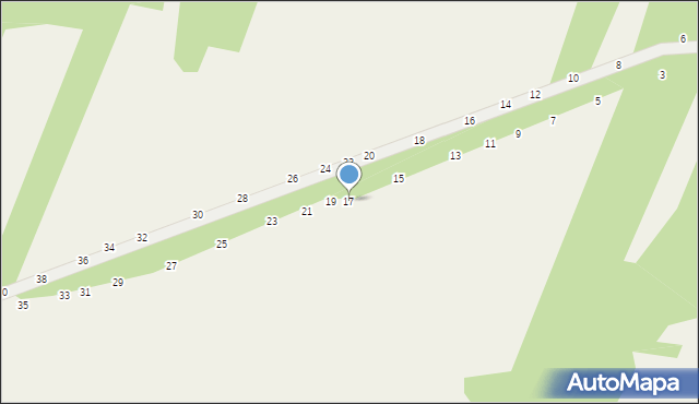 Toporów, Górna, 17, mapa Toporów