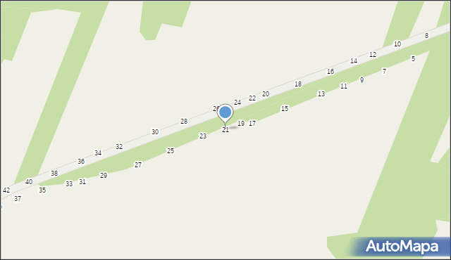 Toporów, Górna, 21, mapa Toporów