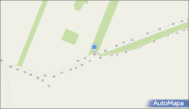 Toporów, Górna, 40, mapa Toporów