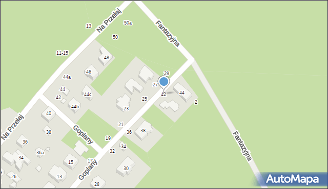 Toruń, Goplany, 42, mapa Torunia