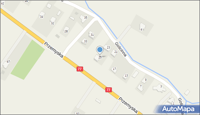 Tuczempy, Gościnna, 25, mapa Tuczempy