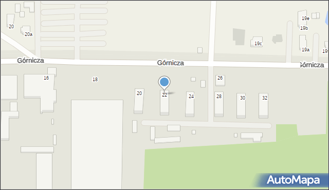 Turek, Górnicza, 22, mapa Turka