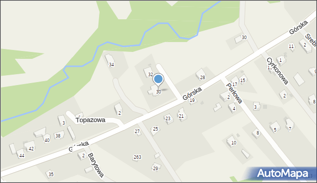 Twardorzeczka, Górska, 30, mapa Twardorzeczka