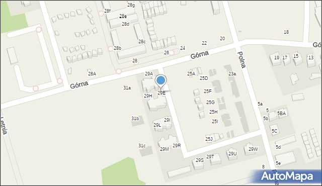 Ustronie Morskie, Górna, 29E, mapa Ustronie Morskie