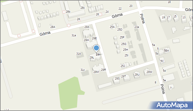 Ustronie Morskie, Górna, 29J, mapa Ustronie Morskie