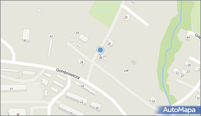 Ustrzyki Dolne, Gombrowicza Witolda, 16, mapa Ustrzyki Dolne