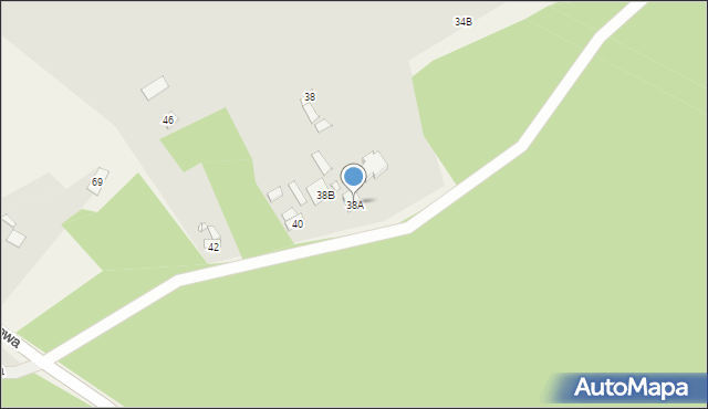 Wąchock, Górna, 38A, mapa Wąchock