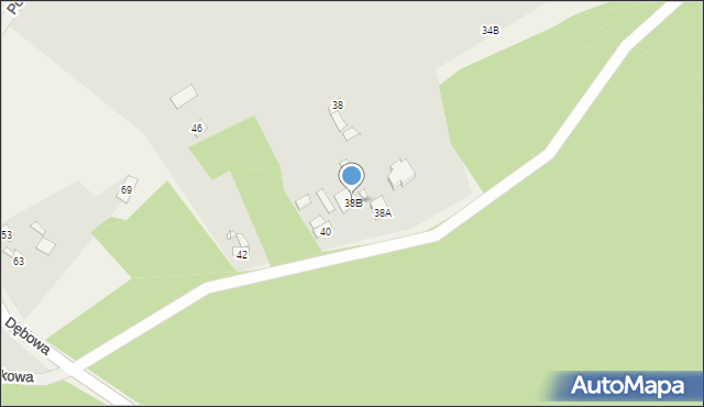 Wąchock, Górna, 38B, mapa Wąchock