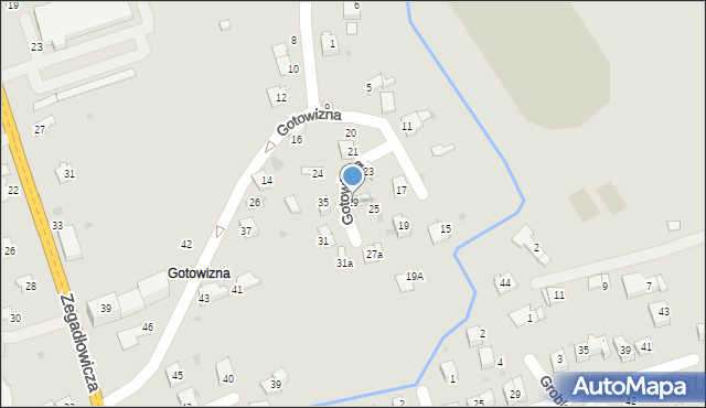 Wadowice, Gotowizna, 29, mapa Wadowice