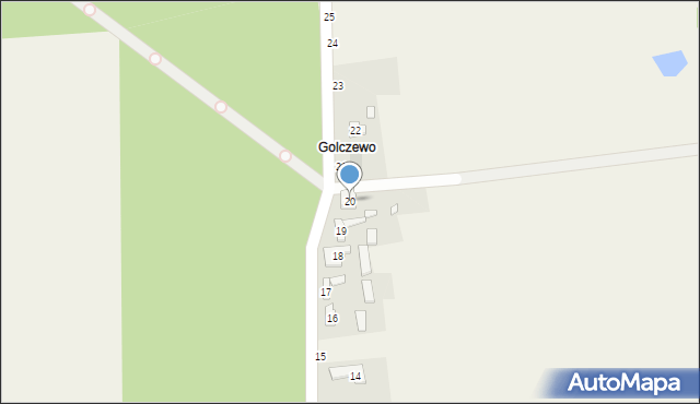Wapiennik, Golczewska, 20, mapa Wapiennik