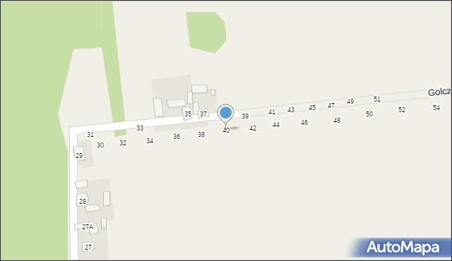 Wapiennik, Golczewska, 40, mapa Wapiennik