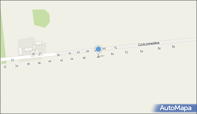 Wapiennik, Golczewska, 48, mapa Wapiennik