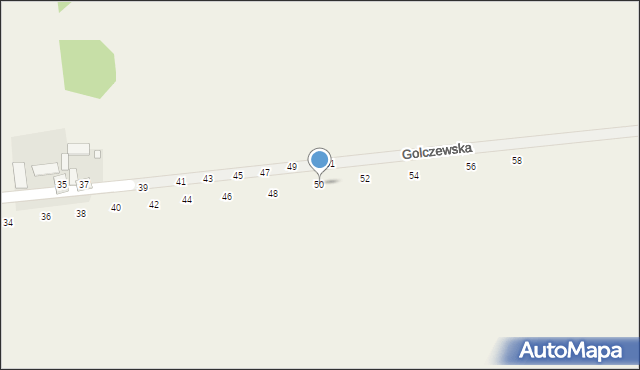 Wapiennik, Golczewska, 50, mapa Wapiennik