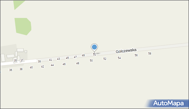 Wapiennik, Golczewska, 51, mapa Wapiennik