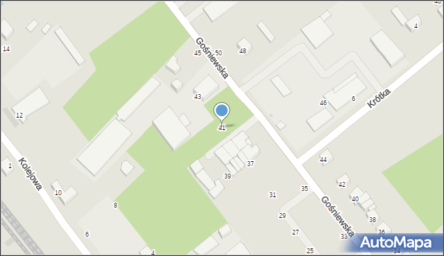 Warka, Gośniewska, 41, mapa Warka