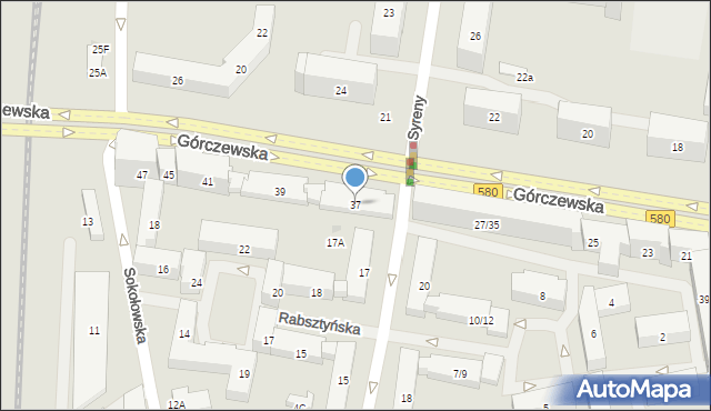 Warszawa, Górczewska, 37, mapa Warszawy