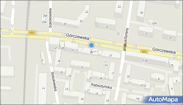 Warszawa, Górczewska, 39, mapa Warszawy